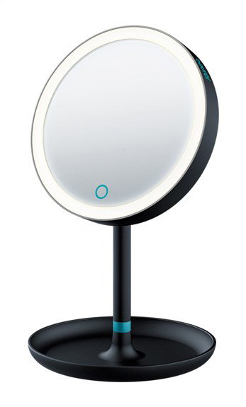 Beurer Miroir Cosmétique BS45LE Noir avec Lumière LED et Grossissement 5x Beurer Miroir Cosmétique BS45LE Noir avec Lumière LED et Grossissement 5x